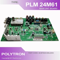 MAINBOARD MESIN TV POLYTRON PLM24M61 PLM-24M61 PART CODE 40-MT8223-MAJ2XG