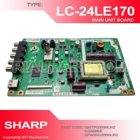 SHARP LC-24LE170 LC-24LE175 MAINBOARD PART CODE QPWBNG599WJN1 QPWBNG599WJN2