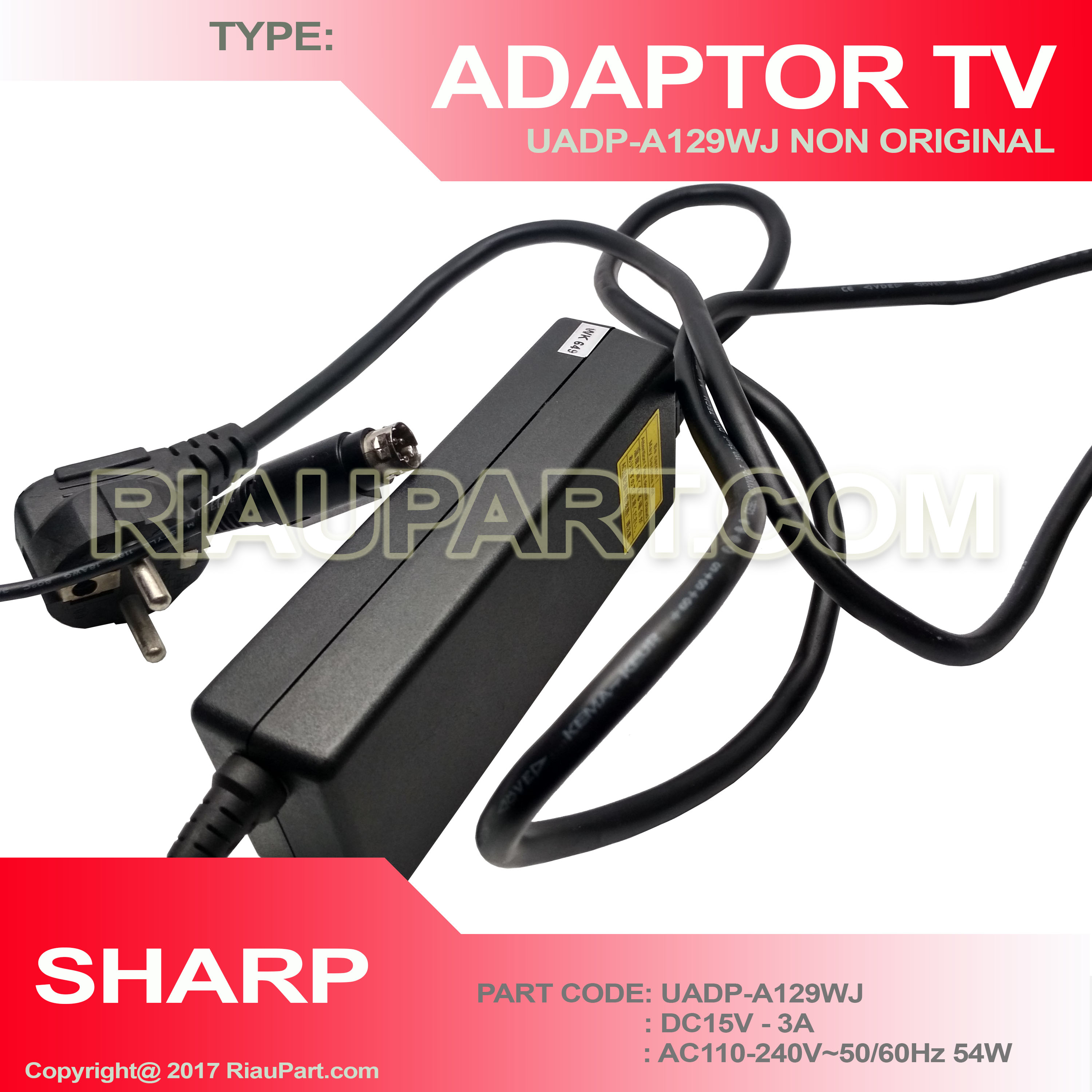 ADAPTOR TV SHARP LC-24DC30 LC-24DC50 UADP-A129WJ NON ORIGINAL