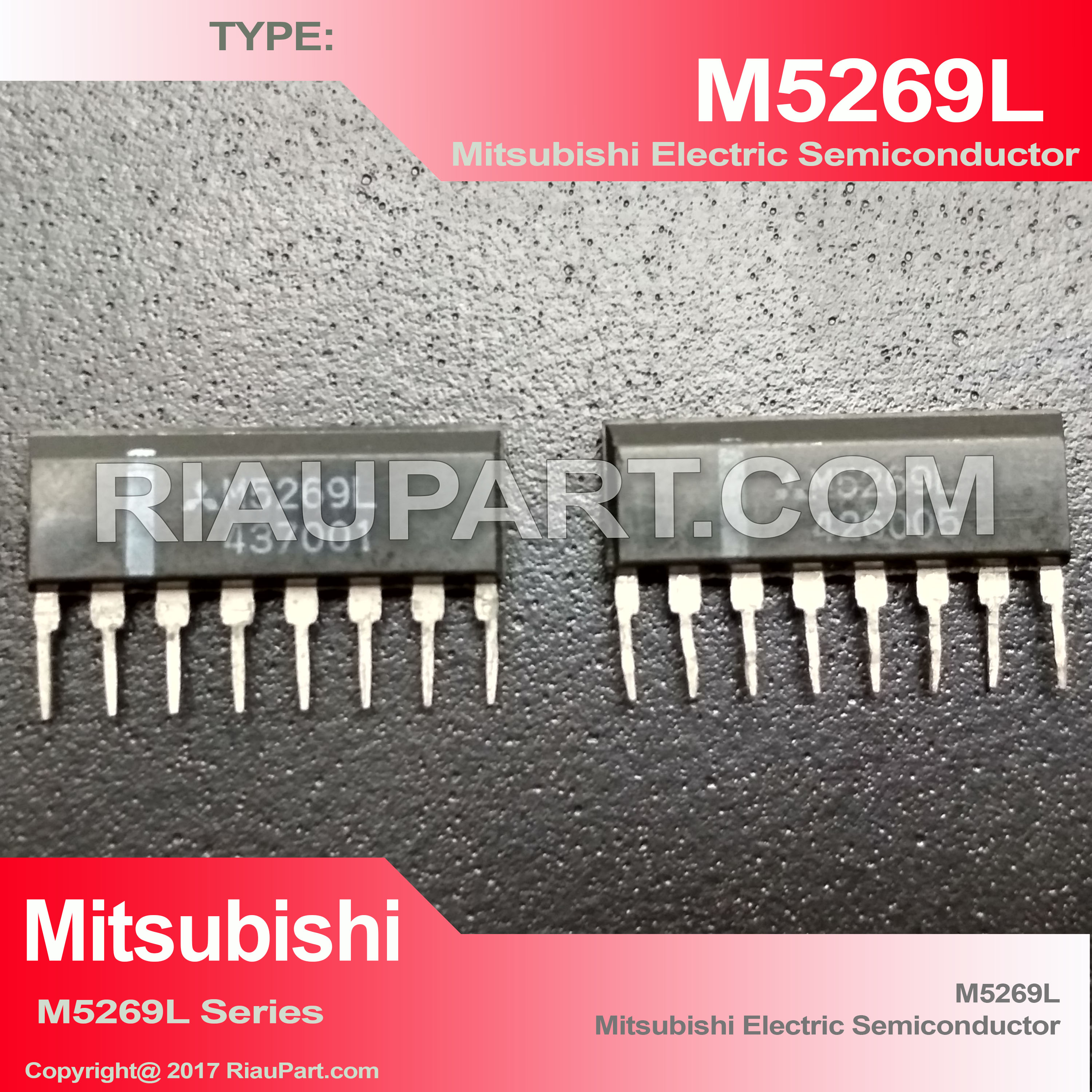 IC M5269L SIP-8 ORIGINAL MITSUBISHI ELECTRIC SEMICONDUCTOR FOR ECU CAR