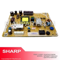 POWER SUPPLY SHARP LC-32LE185i LC-32LE185 QPWBNG709WJN1 DUNTKG709FM