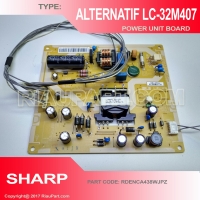 PAKET PSU LC 32M400M 32M407I 32M4071 ALTERNATIF PAKAI LAMPU LED AWET
