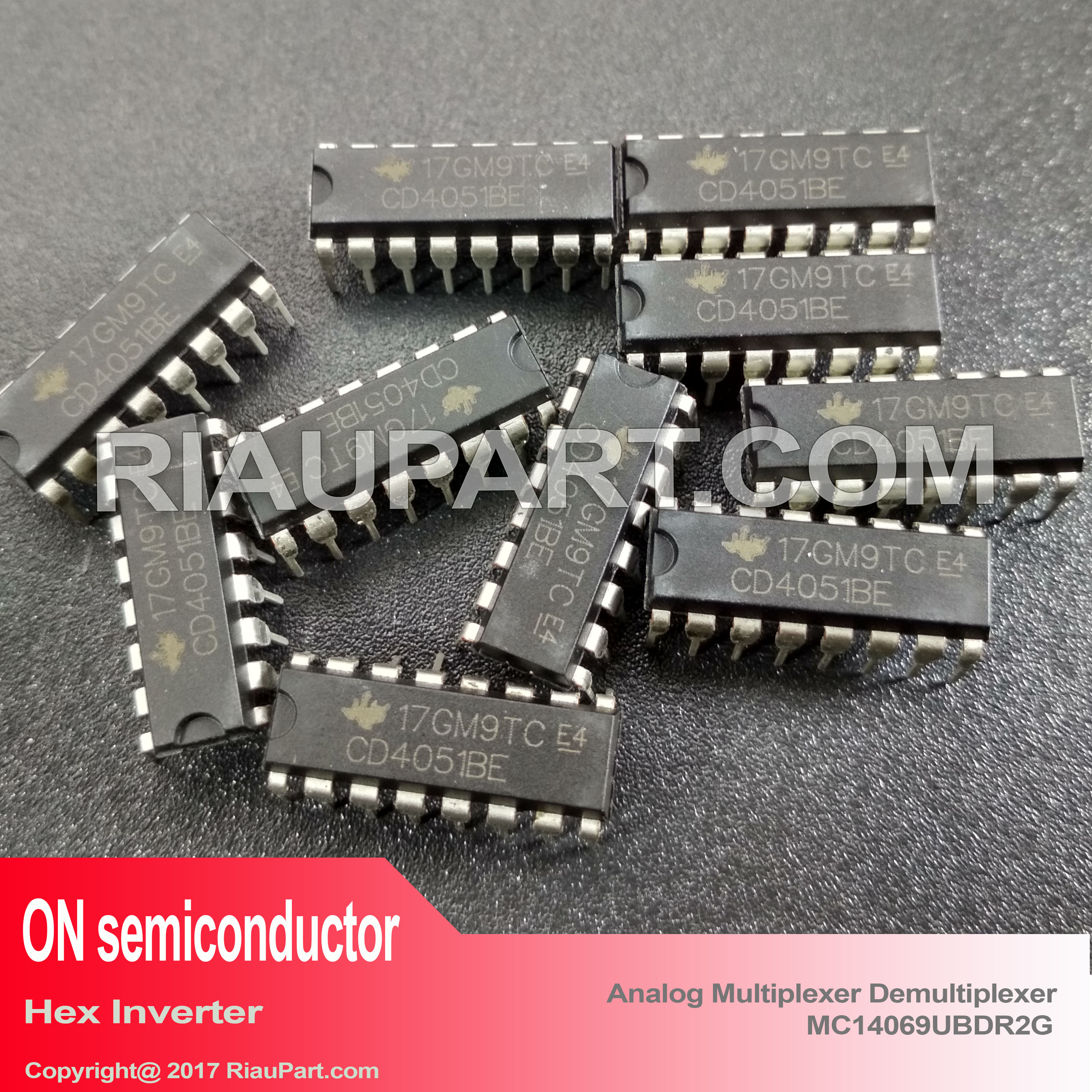 IC CD4051BE CMOS CD4051 Eight Channel Multiplexer Analog Switch 4051