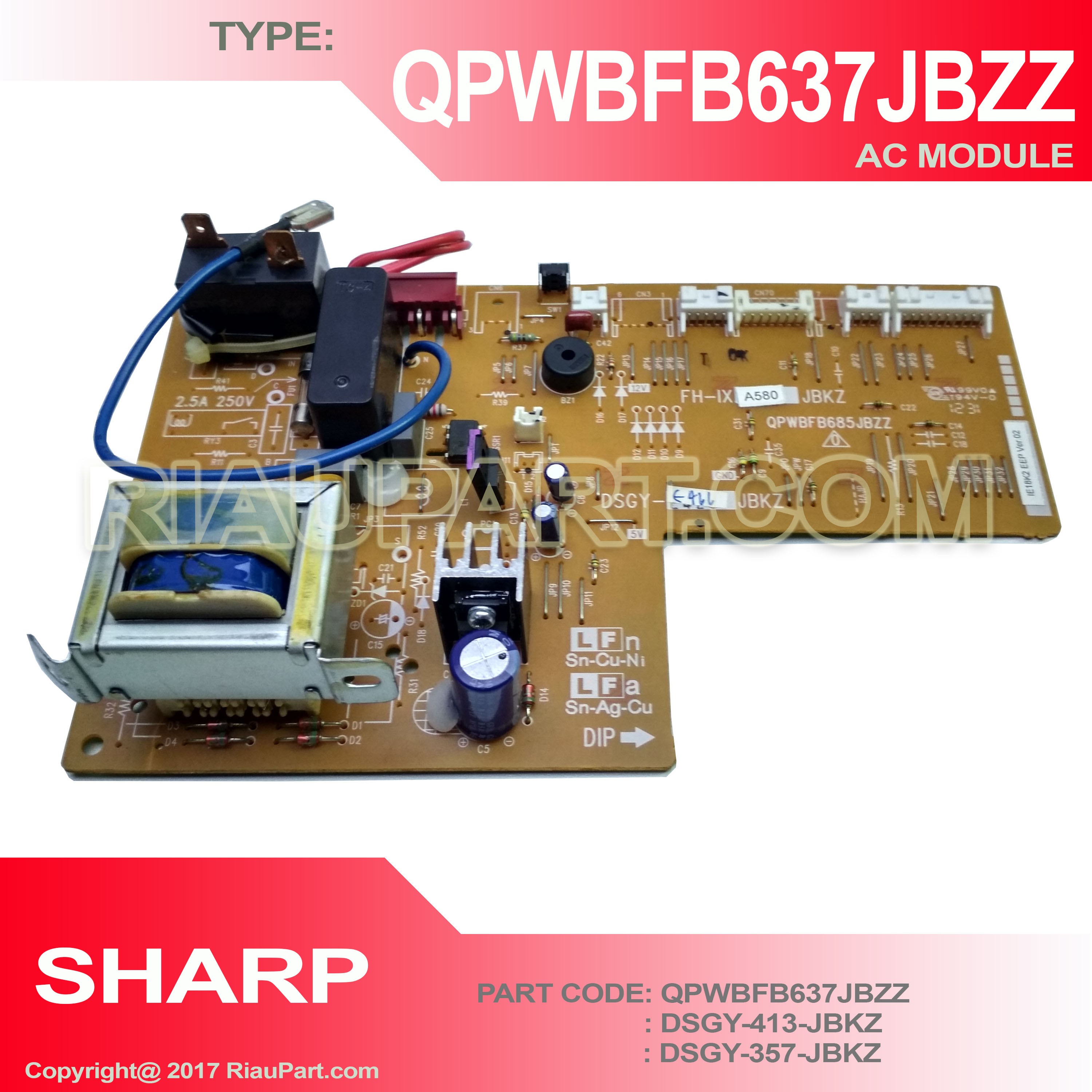 MODUL AC SHARP QPWBFB637JBZZ