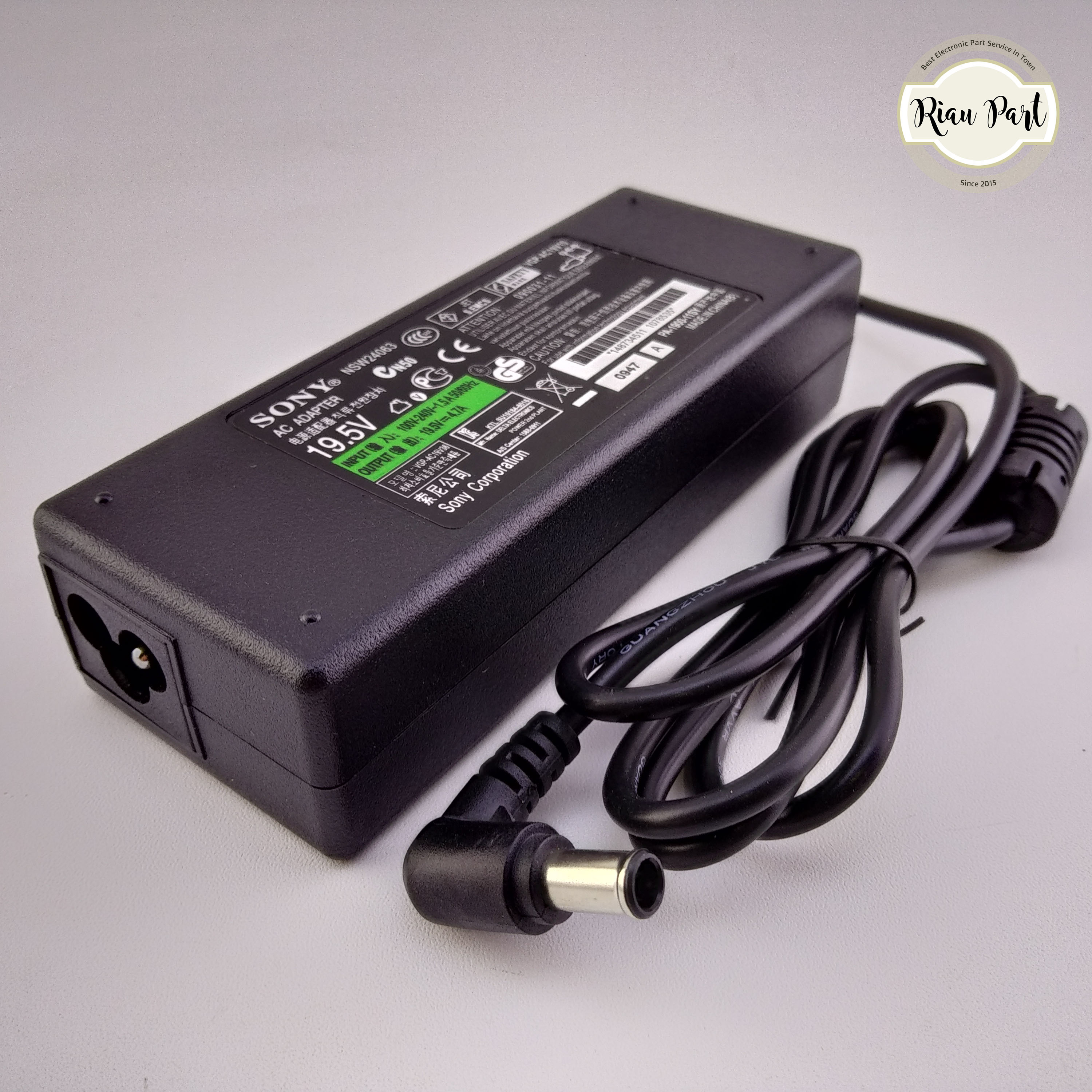 ADAPTOR CHARGER TV SONY BRAVIA 19.5V 4.7A UNTUK 15 INCH SAMPAI 50 INCH